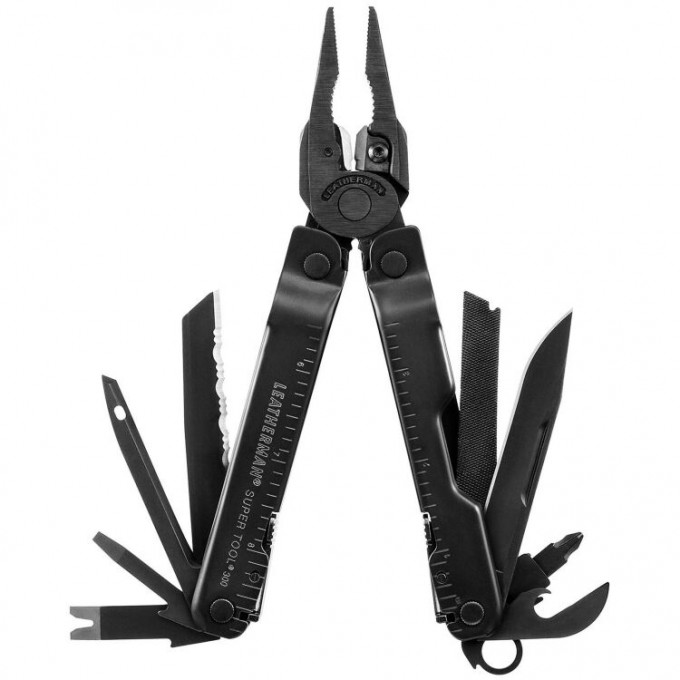 Мультитул LEATHERMAN SUPER TOOL 300 M BLACK с нейлоновым чехлом 832758